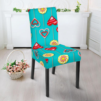 Lollipop Pattern Print Design LL06 Dining Chair Slipcover-JORJUNE.COM