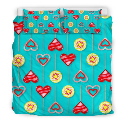Lollipop Pattern Print Design LL06 Duvet Cover Bedding Set-JORJUNE.COM