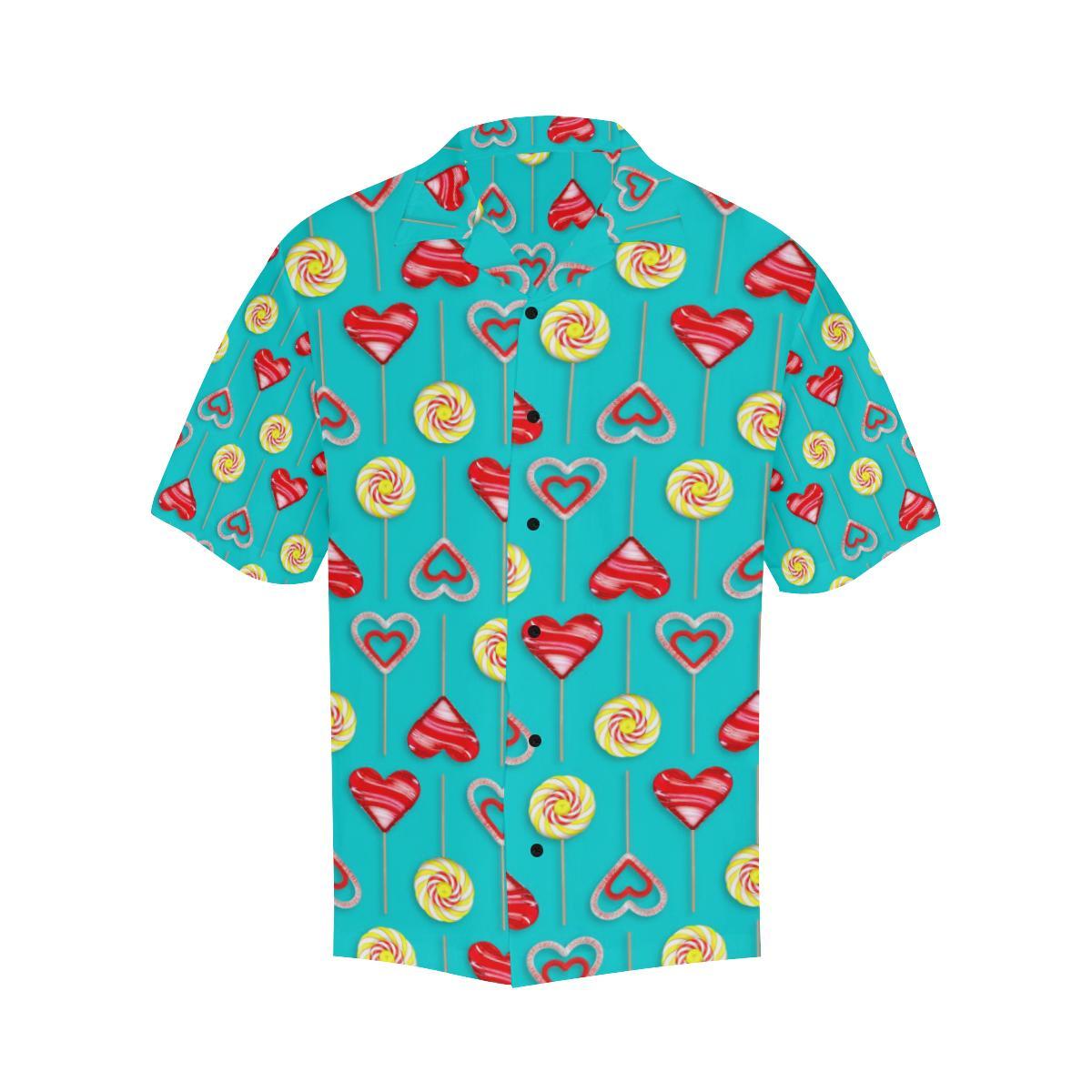 Lollipop Pattern Print Design LL06 Men Hawaiian Shirt-JorJune
