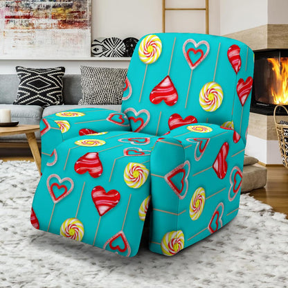 Lollipop Pattern Print Design LL06 Recliner Slipcover-JORJUNE.COM