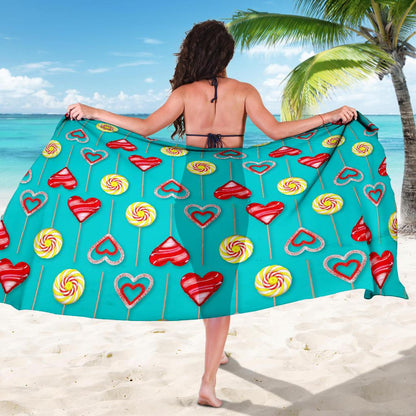 Lollipop Pattern Print Design LL06 Sarong Pareo Wrap-JORJUNE.COM