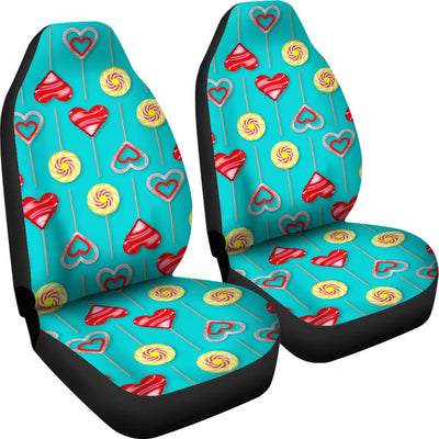 Lollipop Pattern Print Design LL06 Universal Fit Car Seat Covers-JorJune