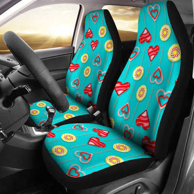 Lollipop Pattern Print Design LL06 Universal Fit Car Seat Covers-JorJune