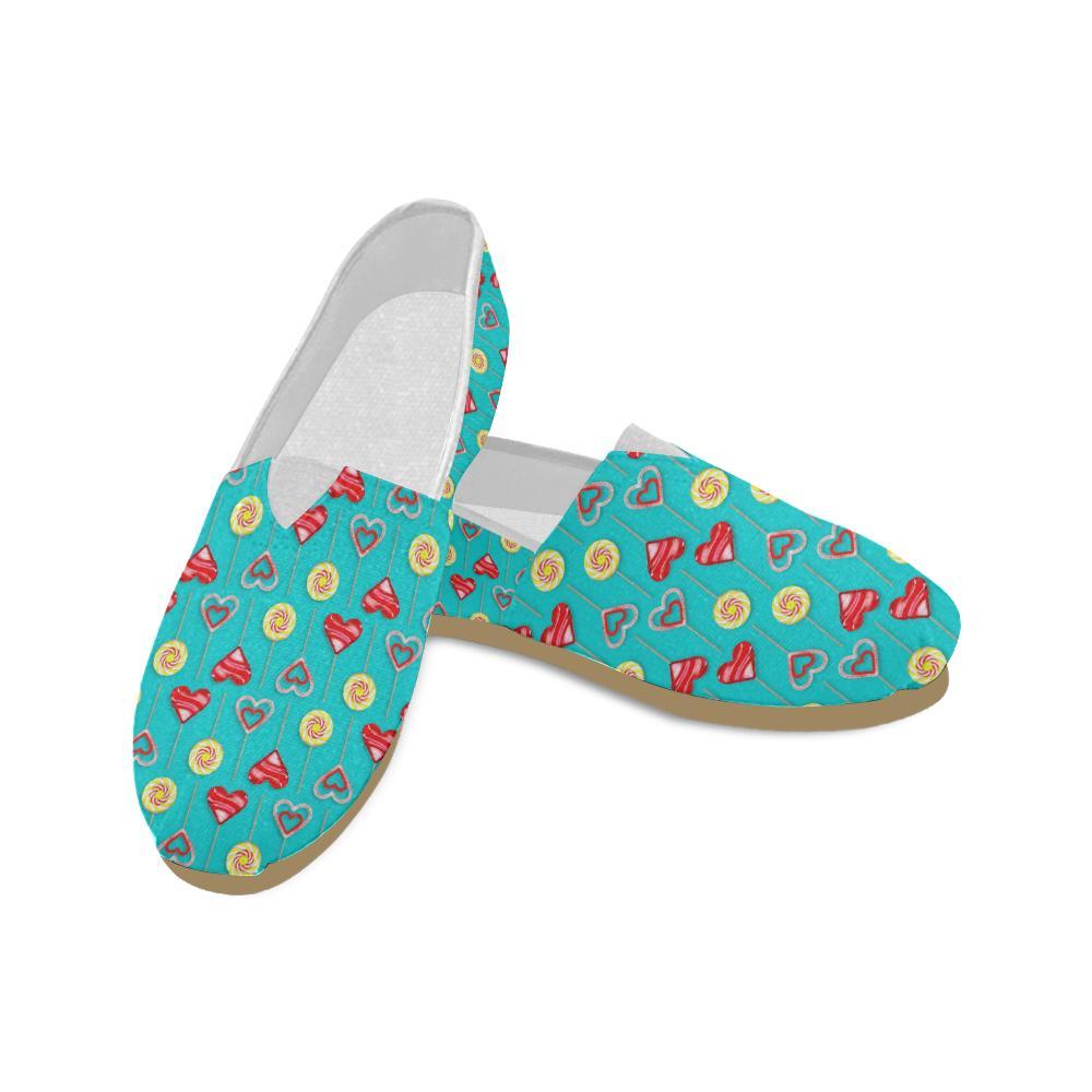 Lollipop Pattern Print Design LL06 Women Casual Shoes-JorJune.com