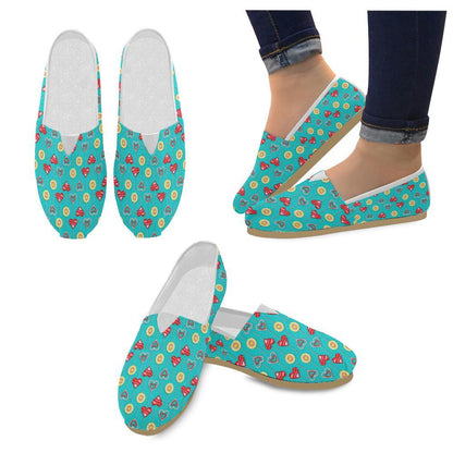 Lollipop Pattern Print Design LL06 Women Casual Shoes-JorJune.com