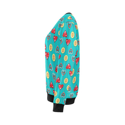 Lollipop Pattern Print Design LL06 Women Long Sleeve Sweatshirt-JorJune