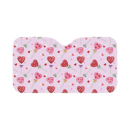 Lollipop Pattern Print Design LL07 Car Sun Shade-JorJune