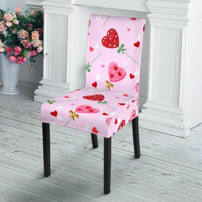 Lollipop Pattern Print Design LL07 Dining Chair Slipcover-JORJUNE.COM