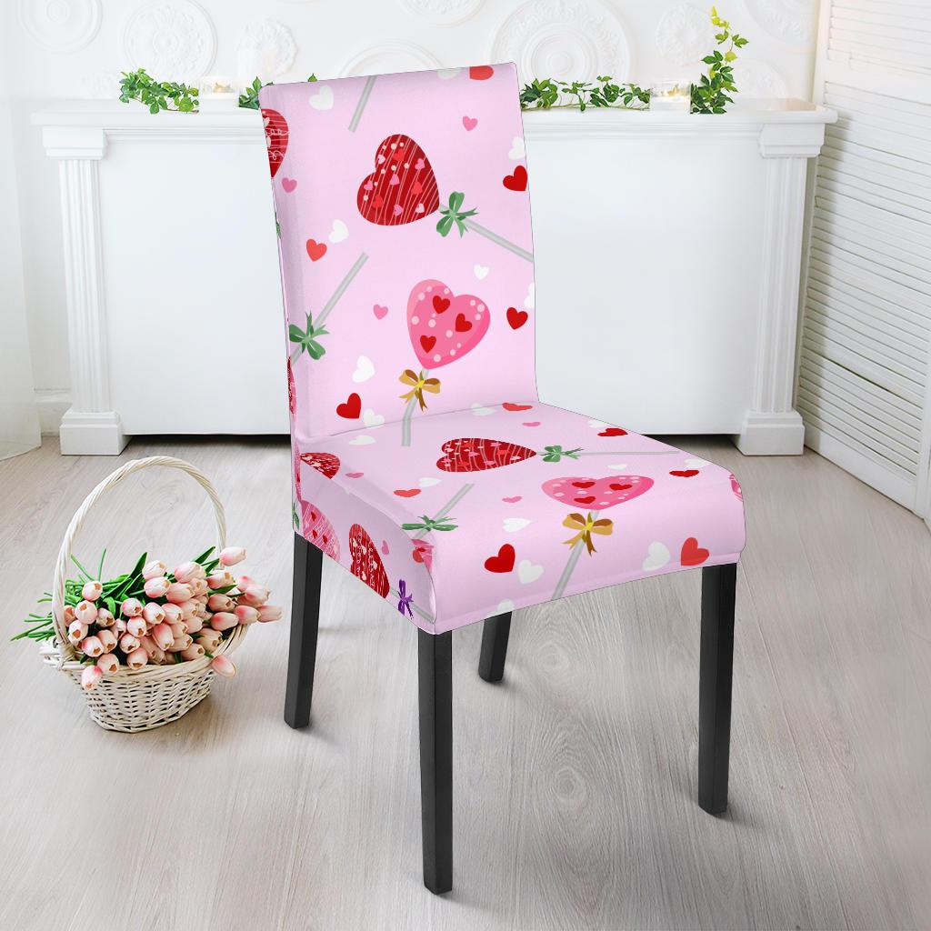 Lollipop Pattern Print Design LL07 Dining Chair Slipcover-JORJUNE.COM