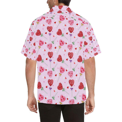 Lollipop Pattern Print Design LL07 Men Hawaiian Shirt-JorJune