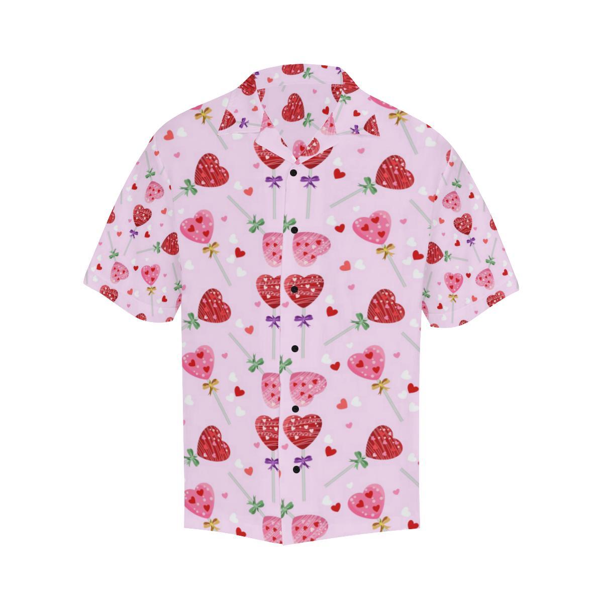 Lollipop Pattern Print Design LL07 Men Hawaiian Shirt-JorJune
