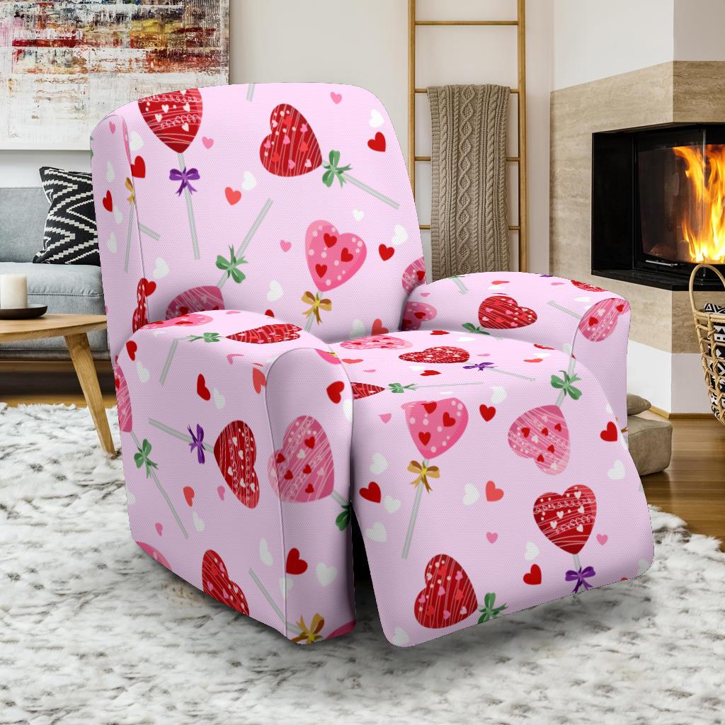 Lollipop Pattern Print Design LL07 Recliner Slipcover-JORJUNE.COM