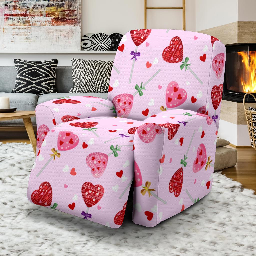 Lollipop Pattern Print Design LL07 Recliner Slipcover-JORJUNE.COM