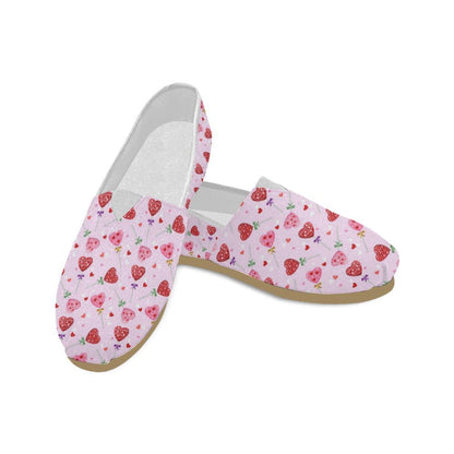 Lollipop Pattern Print Design LL07 Women Casual Shoes-JorJune.com