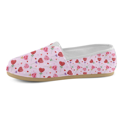 Lollipop Pattern Print Design LL07 Women Casual Shoes-JorJune.com