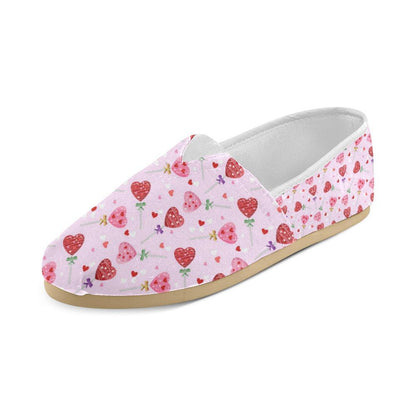 Lollipop Pattern Print Design LL07 Women Casual Shoes-JorJune.com