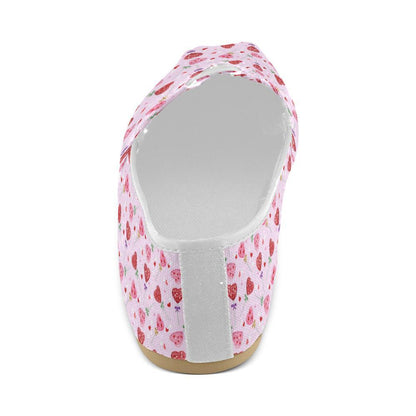 Lollipop Pattern Print Design LL07 Women Casual Shoes-JorJune.com