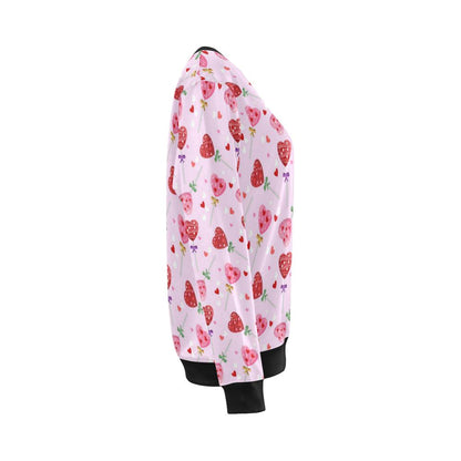 Lollipop Pattern Print Design LL07 Women Long Sleeve Sweatshirt-JorJune