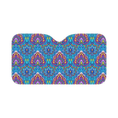lotus Boho Pattern Print Design LO010 Car Sun Shade-JorJune