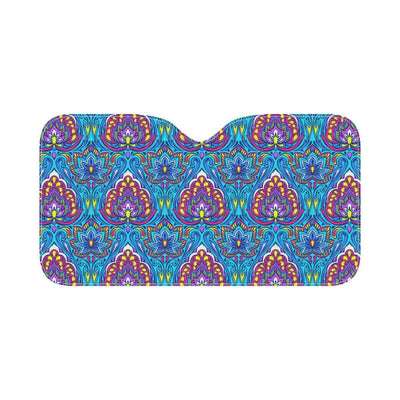 lotus Boho Pattern Print Design LO010 Car Sun Shade-JorJune