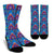 lotus Boho Pattern Print Design LO010 Crew Socks-JORJUNE.COM