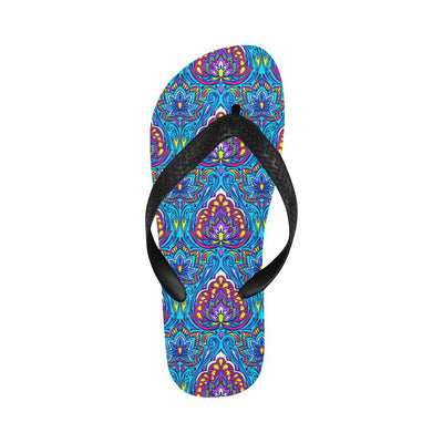 lotus Boho Pattern Print Design LO010 Flip Flops-JorJune