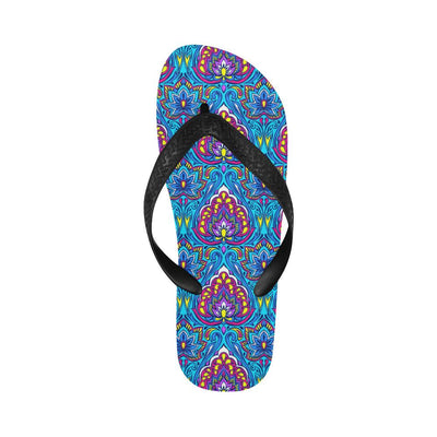 lotus Boho Pattern Print Design LO010 Flip Flops-JorJune