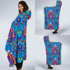 lotus Boho Pattern Print Design LO010 Hooded Blanket-JORJUNE.COM