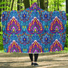 lotus Boho Pattern Print Design LO010 Hooded Blanket-JORJUNE.COM