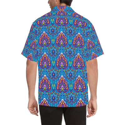 lotus Boho Pattern Print Design LO010 Men Hawaiian Shirt-JorJune