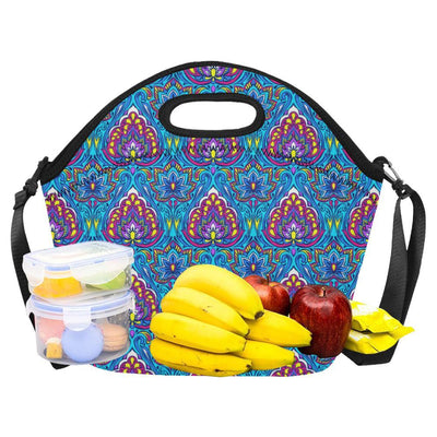 lotus Boho Pattern Print Design LO010 Neoprene Lunch Bag-JorJune