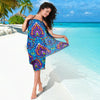 lotus Boho Pattern Print Design LO010 Sarong Pareo Wrap-JORJUNE.COM