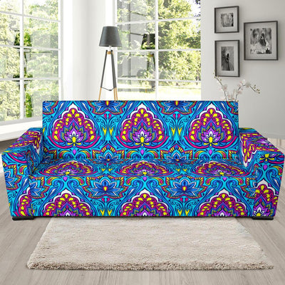 lotus Boho Pattern Print Design LO010 Sofa Slipcover-JORJUNE.COM