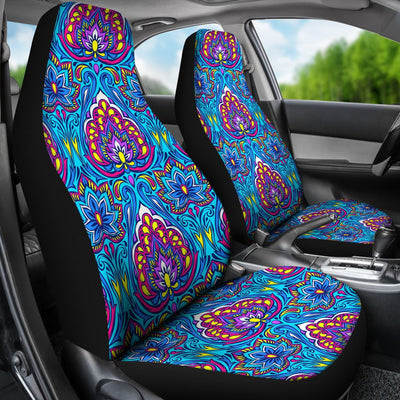 Lotus Boho Pattern Print Design LO010 Universal Fit Car Seat Covers-JorJune