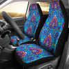 Lotus Boho Pattern Print Design LO010 Universal Fit Car Seat Covers-JorJune