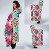 lotus Boho Pattern Print Design LO02 Hooded Blanket-JORJUNE.COM