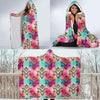 lotus Boho Pattern Print Design LO02 Hooded Blanket-JORJUNE.COM