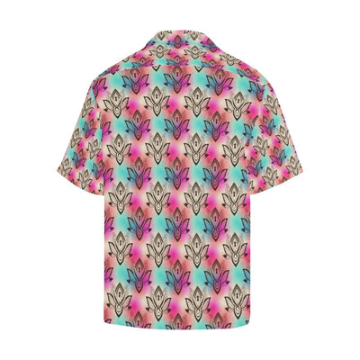 lotus Boho Pattern Print Design LO02 Men Hawaiian Shirt-JorJune