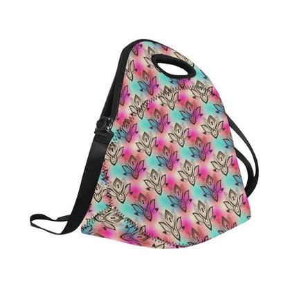 lotus Boho Pattern Print Design LO02 Neoprene Lunch Bag-JorJune
