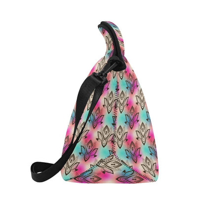 lotus Boho Pattern Print Design LO02 Neoprene Lunch Bag-JorJune