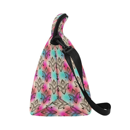 lotus Boho Pattern Print Design LO02 Neoprene Lunch Bag-JorJune