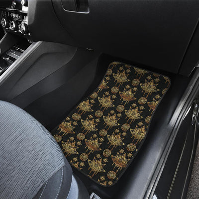 Lotus Boho Pattern Print Design LO03 Car Floor Mats-JORJUNE.COM