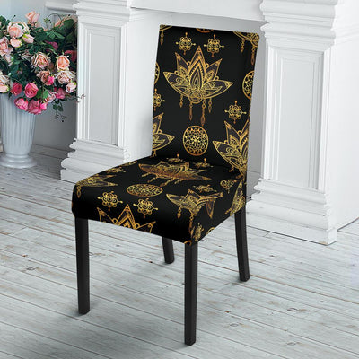 lotus Boho Pattern Print Design LO03 Dining Chair Slipcover-JORJUNE.COM