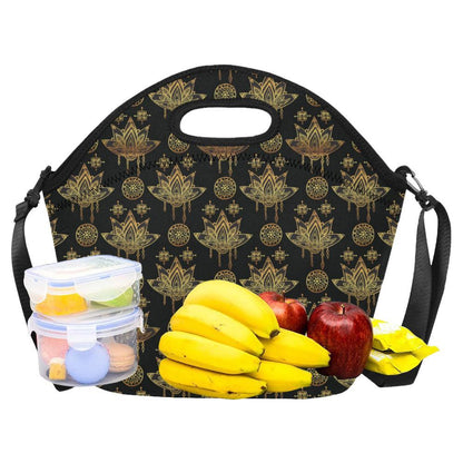 lotus Boho Pattern Print Design LO03 Neoprene Lunch Bag-JorJune