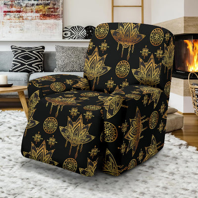 lotus Boho Pattern Print Design LO03 Recliner Slipcover-JORJUNE.COM