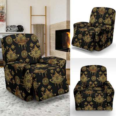 lotus Boho Pattern Print Design LO03 Recliner Slipcover-JORJUNE.COM