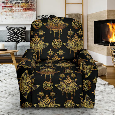 lotus Boho Pattern Print Design LO03 Recliner Slipcover-JORJUNE.COM