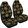 Lotus Boho Pattern Print Design LO03 Universal Fit Car Seat Covers-JorJune