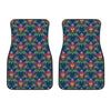 Lotus Boho Pattern Print Design LO04 Car Floor Mats-JORJUNE.COM