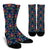 lotus Boho Pattern Print Design LO04 Crew Socks-JORJUNE.COM